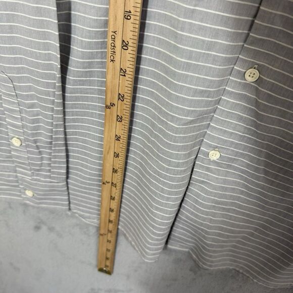 NWT AG Adriano Goldschmied Standard Fit Long Sleeve Button Up Shirt M Gray $158 - Picture 7 of 10